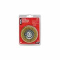 Task Tools Wheel Wire Mtl 3in 1/4in Shnk T25617